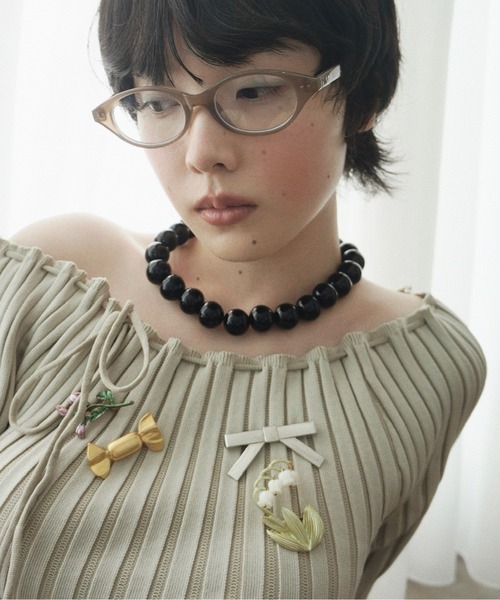 musubore（ムスボレ）の「【 select 】chunky beads choker / チャンキービーズチョーカー（チョーカー・レディース・ブラック・FREE）」の22枚目の写真
