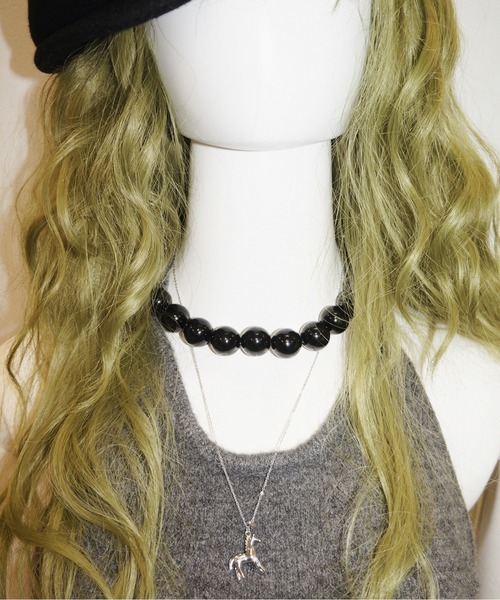 musubore（ムスボレ）の「【 select 】chunky beads choker / チャンキービーズチョーカー（チョーカー・レディース・ブラック・FREE）」の14枚目の写真
