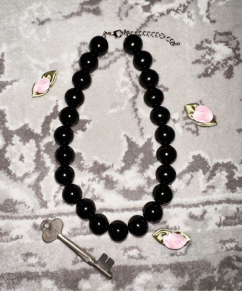 musubore（ムスボレ）の「【 select 】chunky beads choker / チャンキービーズチョーカー（チョーカー・レディース・ブラック・FREE）」の11枚目の写真