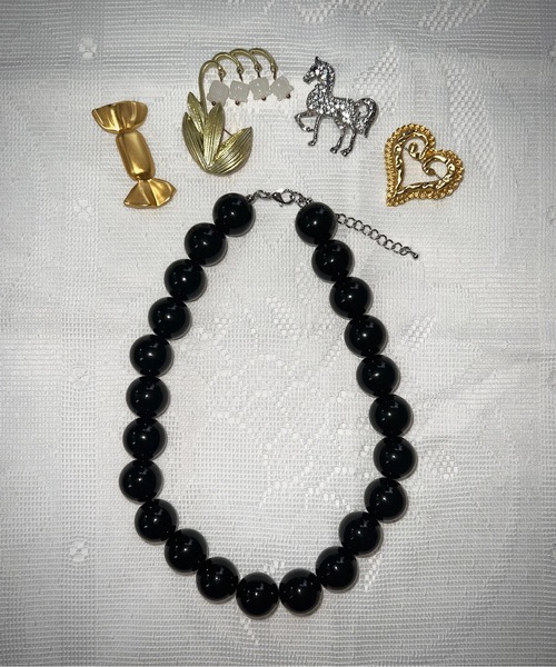 musubore（ムスボレ）の「【 select 】chunky beads choker / チャンキービーズチョーカー（チョーカー・レディース・ブラック・FREE）」の16枚目の写真