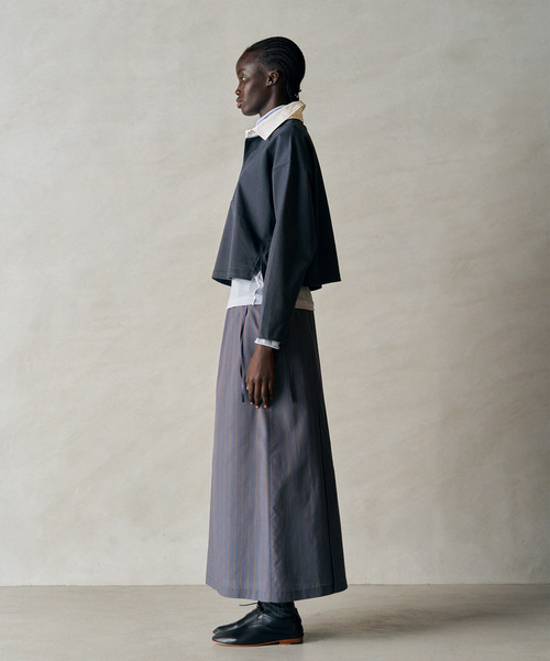 UNFIL（アンフィル）の「UNFIL アンフィル / cashmere&supima cotton gauze jersey turtle-neck Tee カシミアスーピマコットンガーゼジャージータートルネックTシャツ / WXFL-UW104（Tシャツ/カットソー・レディース・オフホワイト/ライトブルー/バーガンディー・1）」の13枚目の写真