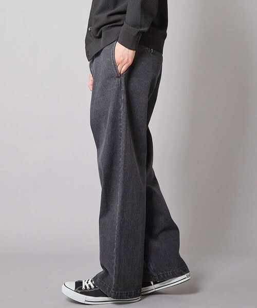 UNION STATION(ユニオンステーション)の「WIDE LEG デニムパンツ(その他パンツ・メンズ・ブルー/ブラック・M/L)」の8枚目の写真