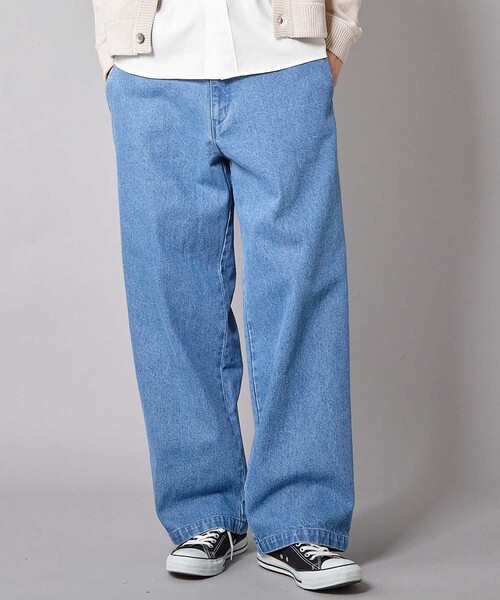 UNION STATION(ユニオンステーション)の「WIDE LEG デニムパンツ(その他パンツ・メンズ・ブルー/ブラック・M/L)」の18枚目の写真