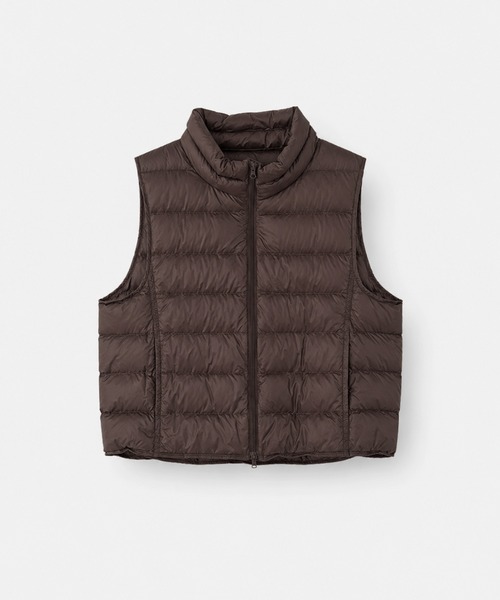 CANAL JEAN(キャナルジーン)の「Lakey Park スタンドカラーダウンベスト(ダウンベスト・レディース・ブラウン/イエロー/ブラック・ONE SIZE)」の5枚目の写真