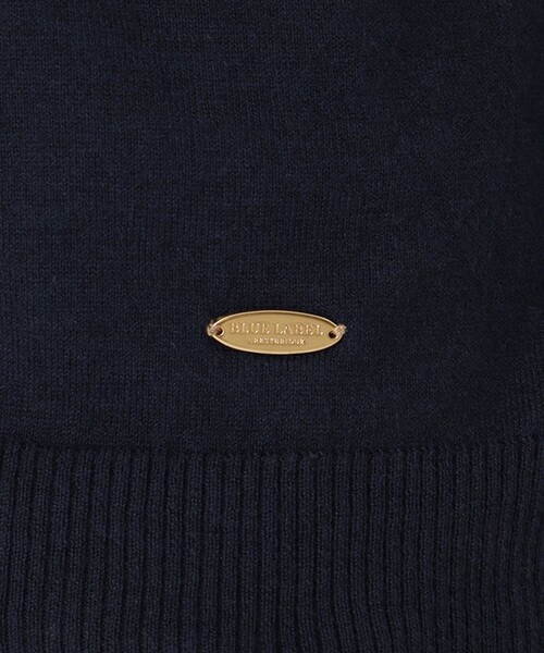 BLUE LABEL CRESTBRIDGE(ブルーレーベルクレストブリッジ)の「シャツレイヤードドッキングニット(ニット/セーター・レディース・ダークネイビー/グレー系その他/ブラック・38)」の13枚目の写真