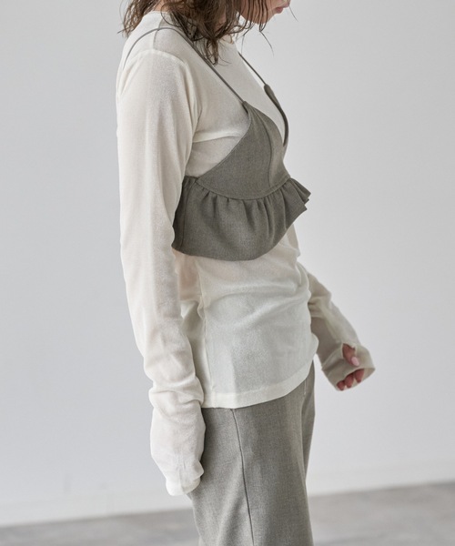 model：162cm. 着用サイズ：FREE