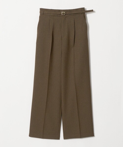 A DAY IN THE LIFE UNITED ARROWS(アデイインザライフユナイテッドアローズ)の「ツイル ベルト タックワイドパンツ ‐ウォッシャブル‐ <A DAY IN THE LIFE>(その他パンツ・レディース・ブラック/モカ/ダークグレー・40/36/38)」の3枚目の写真