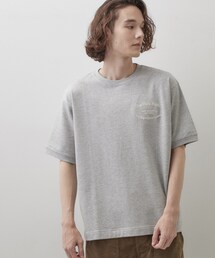 ロゴ刺繍ミニ裏毛Tシャツ