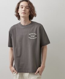 ロゴ刺繍ミニ裏毛Tシャツ