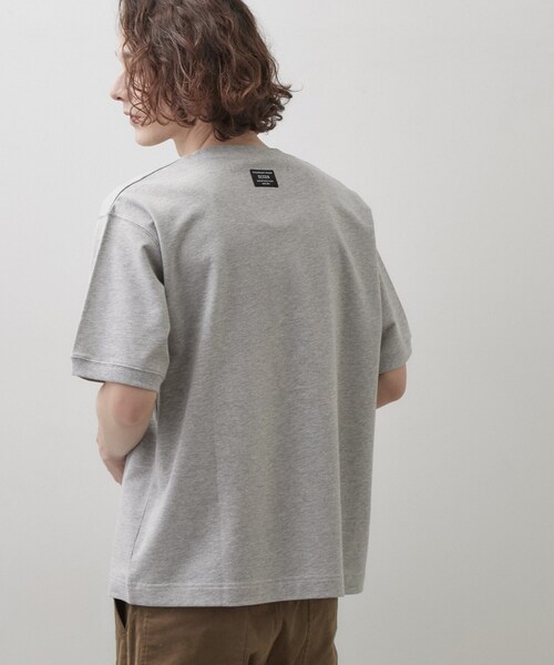 Dessin(デッサン)の「ロゴ刺繍ミニ裏毛Tシャツ(Tシャツ/カットソー・メンズ・グレー/モスグリーン/オフホワイト/チャコールグレー・03/02)」の11枚目の写真
