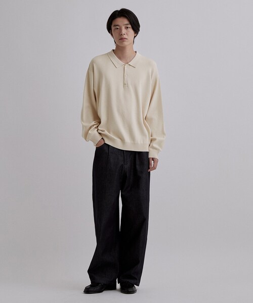 tk.TAKEO KIKUCHI(ティーケータケオキクチ)の「CARE FREE KNITポロシャツ(ニット/セーター・メンズ・ブラック/オフホワイト/ブラウン系その他・02/03/04)」の18枚目の写真