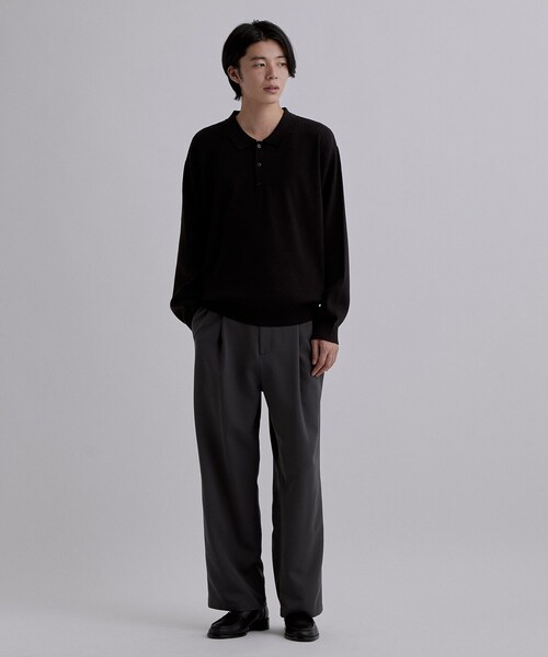 tk.TAKEO KIKUCHI(ティーケータケオキクチ)の「CARE FREE KNITポロシャツ(ニット/セーター・メンズ・ブラック/オフホワイト/ブラウン系その他・02/03/04)」の21枚目の写真