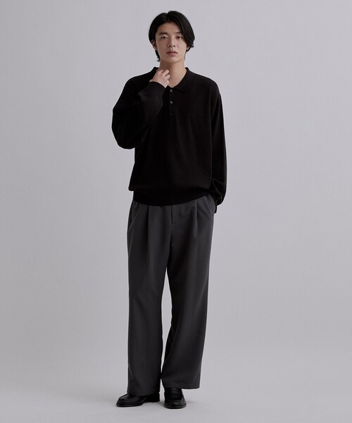 tk.TAKEO KIKUCHI(ティーケータケオキクチ)の「CARE FREE KNITポロシャツ(ニット/セーター・メンズ・ブラック/オフホワイト/ブラウン系その他・02/03/04)」の10枚目の写真