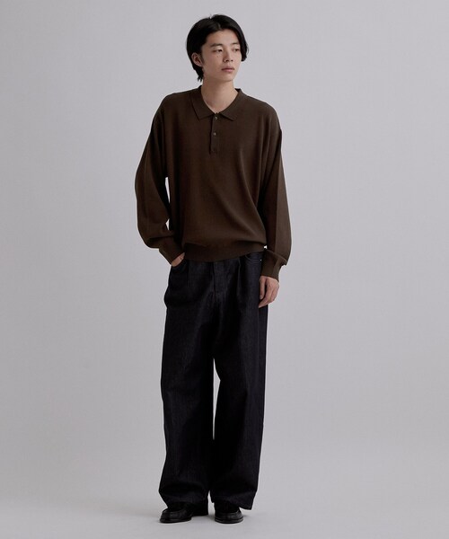 tk.TAKEO KIKUCHI(ティーケータケオキクチ)の「CARE FREE KNITポロシャツ(ニット/セーター・メンズ・ブラック/オフホワイト/ブラウン系その他・02/03/04)」の13枚目の写真