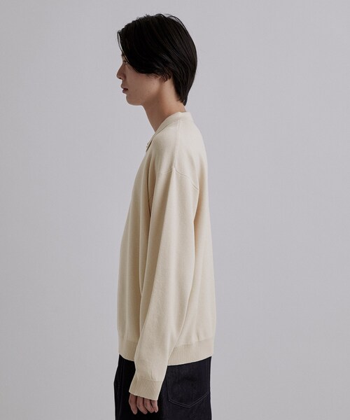 tk.TAKEO KIKUCHI(ティーケータケオキクチ)の「CARE FREE KNITポロシャツ(ニット/セーター・メンズ・ブラック/オフホワイト/ブラウン系その他・02/03/04)」の5枚目の写真