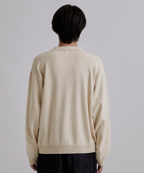 tk.TAKEO KIKUCHI(ティーケータケオキクチ)の「CARE FREE KNITポロシャツ(ニット/セーター・メンズ・ブラック/オフホワイト/ブラウン系その他・02/03/04)」の6枚目の写真