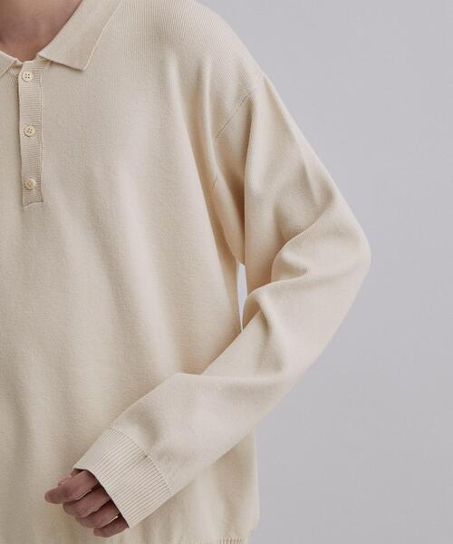tk.TAKEO KIKUCHI(ティーケータケオキクチ)の「CARE FREE KNITポロシャツ(ニット/セーター・メンズ・ブラック/オフホワイト/ブラウン系その他・02/03/04)」の8枚目の写真