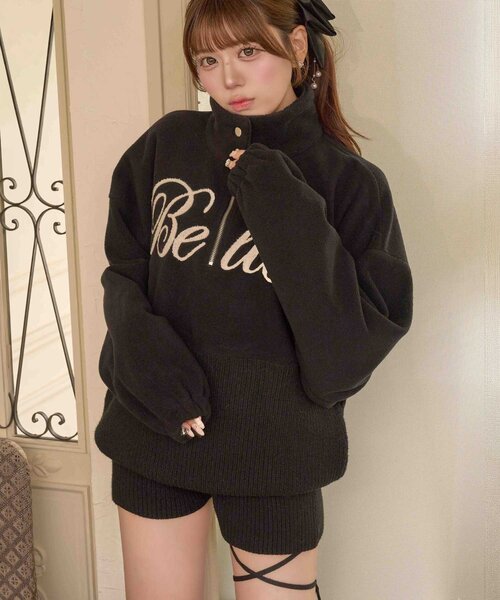 Belle Charme(ベルシャルム)の「【Belle Charme】Cross Ribbon Knit Pants(その他パンツ・レディース・ブラック/ベージュ/アイボリー・FREE)」の15枚目の写真