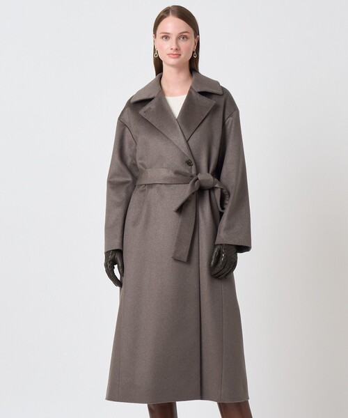 ANAYI(アナイ)の「カシミヤステンカラーコート(ステンカラーコート・レディース・モカ/ベージュ/ブラック・38/36)」の12枚目の写真