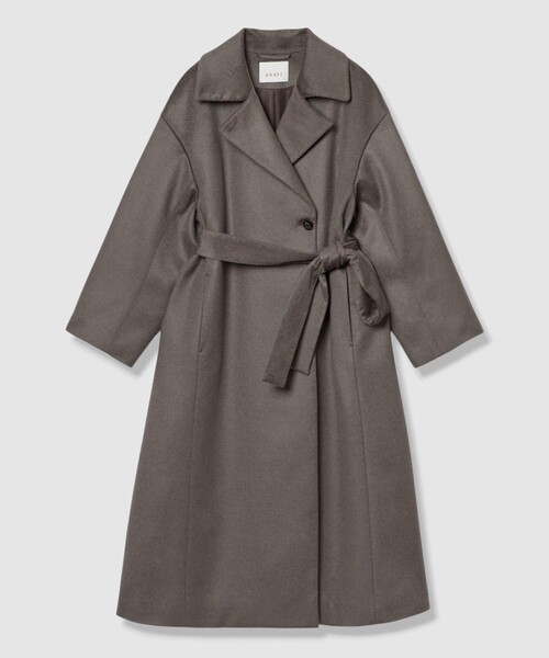 ANAYI(アナイ)の「カシミヤステンカラーコート(ステンカラーコート・レディース・モカ/ベージュ/ブラック・38/36)」の21枚目の写真