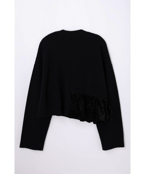 ENFOLD(エンフォルド)の「BALLOON CARDIGAN(ニット/セーター・レディース・ブラック/オフホワイト/杢グレー・38)」の9枚目の写真