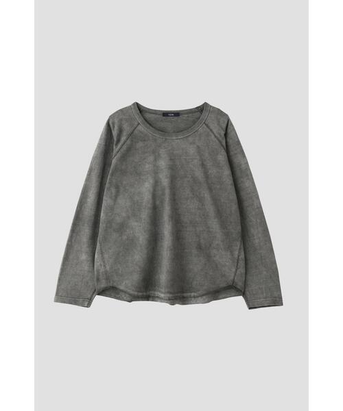 YLEVE(イレーヴ)の「YLEVE / OPEN END COTTON PIGMENT DYE BASEBALL T(Tシャツ/カットソー・レディース・レッド/ベージュ/グレー・1)」の2枚目の写真