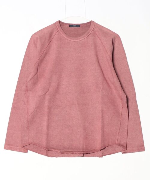 YLEVE(イレーヴ)の「YLEVE / OPEN END COTTON PIGMENT DYE BASEBALL T(Tシャツ/カットソー・レディース・レッド/ベージュ/グレー・1)」の1枚目の写真