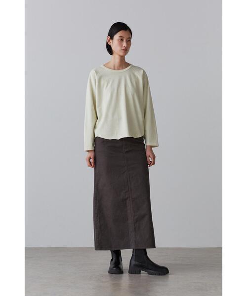 YLEVE(イレーヴ)の「YLEVE / OPEN END COTTON PIGMENT DYE BASEBALL T(Tシャツ/カットソー・レディース・レッド/ベージュ/グレー・1)」の22枚目の写真