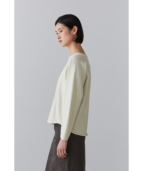 YLEVE(イレーヴ)の「YLEVE / OPEN END COTTON PIGMENT DYE BASEBALL T(Tシャツ/カットソー・レディース・レッド/ベージュ/グレー・1)」の11枚目の写真