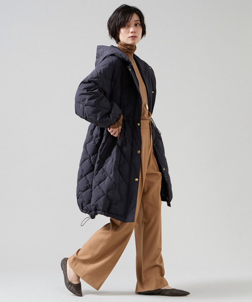 Liesse(リエス)の「《別注》【TAION×Liesse】フード付きロングコート(ダウンジャケット/コート・レディース・ネイビー/アイボリー・FREE)」の18枚目の写真