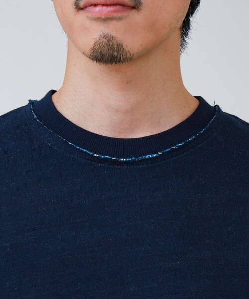 GLOSTER（グロスター）の「【BOY BACK FANCY】裏配色フリース スウェットプルオーバー（スウェット・メンズ・ネイビー/ブラック/ライトグレー・L/M/S）」の10枚目の写真