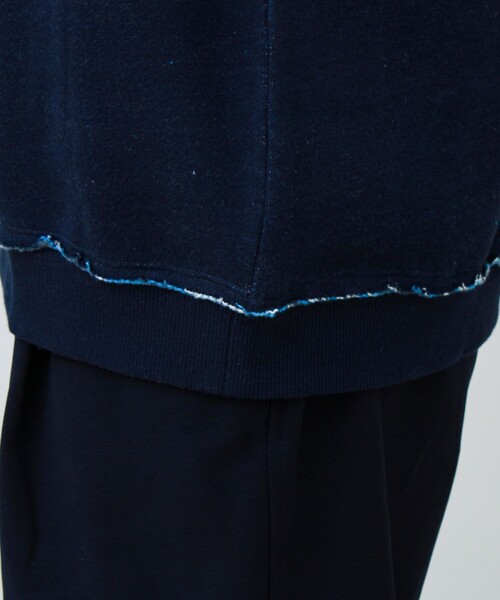 GLOSTER（グロスター）の「【BOY BACK FANCY】裏配色フリース スウェットプルオーバー（スウェット・メンズ・ネイビー/ブラック/ライトグレー・L/M/S）」の13枚目の写真
