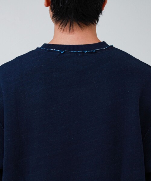 GLOSTER（グロスター）の「【BOY BACK FANCY】裏配色フリース スウェットプルオーバー（スウェット・メンズ・ネイビー/ブラック/ライトグレー・L/M/S）」の14枚目の写真