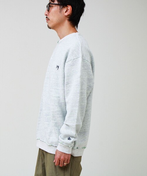 GLOSTER（グロスター）の「【BOY BACK FANCY】裏配色フリース スウェットプルオーバー（スウェット・メンズ・ネイビー/ブラック/ライトグレー・L/M/S）」の19枚目の写真