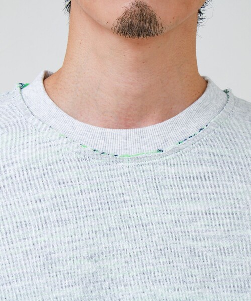 GLOSTER（グロスター）の「【BOY BACK FANCY】裏配色フリース スウェットプルオーバー（スウェット・メンズ・ネイビー/ブラック/ライトグレー・L/M/S）」の22枚目の写真