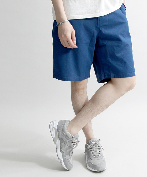 WEGO（ウィゴー）の「WEGO/スタンダードチノショーツ（チノパンツ・メンズ・ホワイト/ネイビー/ロイヤルブルー/ブラック/ベージュ/カーキ/グリーン/ピンク/パープル・X-LARGE/MEDIUM/LARGE/SMALL）」の8枚目の写真