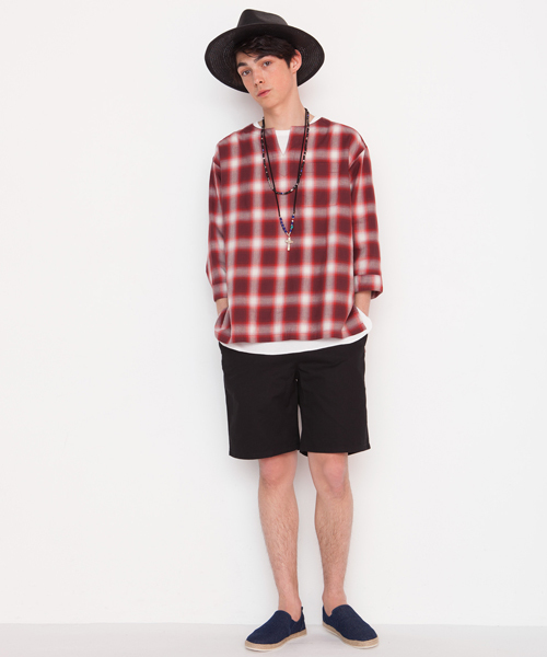 WEGO（ウィゴー）の「WEGO/スタンダードチノショーツ（チノパンツ・メンズ・ホワイト/ネイビー/ロイヤルブルー/ブラック/ベージュ/カーキ/グリーン/ピンク/パープル・X-LARGE/MEDIUM/LARGE/SMALL）」の22枚目の写真