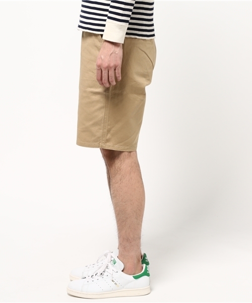 WEGO（ウィゴー）の「WEGO/スタンダードチノショーツ（チノパンツ・メンズ・ホワイト/ネイビー/ロイヤルブルー/ブラック/ベージュ/カーキ/グリーン/ピンク/パープル・X-LARGE/MEDIUM/LARGE/SMALL）」の12枚目の写真