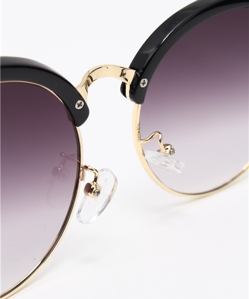 VENCEEXCHANGE（ヴァンスエクスチェンジ）の「ブロウ型ファッションサングラス（サングラス・レディース・ブラック/コーラル・FREE）」の6枚目の写真