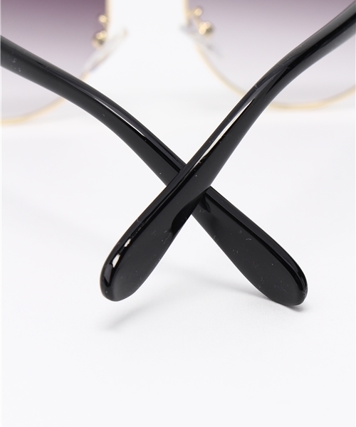 VENCEEXCHANGE（ヴァンスエクスチェンジ）の「ブロウ型ファッションサングラス（サングラス・レディース・ブラック/コーラル・FREE）」の8枚目の写真