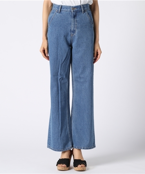 FREE'S MART（フリーズマート）の「ヘヴィデニムワイドパンツ（デニムパンツ・レディース・ネイビー・MEDIUM/SMALL）」の2枚目の写真