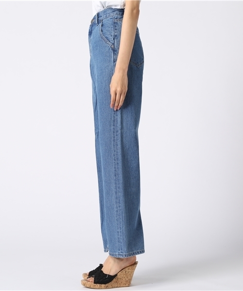 FREE'S MART（フリーズマート）の「ヘヴィデニムワイドパンツ（デニムパンツ・レディース・ネイビー・MEDIUM/SMALL）」の3枚目の写真