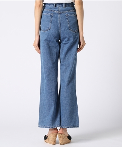 FREE'S MART（フリーズマート）の「ヘヴィデニムワイドパンツ（デニムパンツ・レディース・ネイビー・MEDIUM/SMALL）」の4枚目の写真