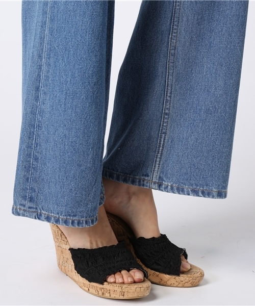 FREE'S MART（フリーズマート）の「ヘヴィデニムワイドパンツ（デニムパンツ・レディース・ネイビー・MEDIUM/SMALL）」の8枚目の写真