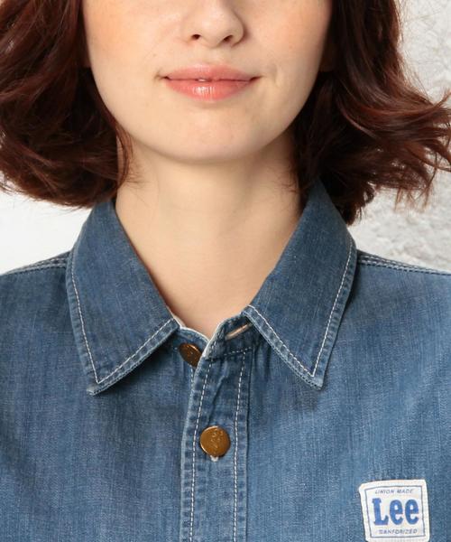 Lee（リー）の「[別注]CB LEE（リー）×GLR WORK ワンピース◆（シャツワンピース・レディース・オリーブ/ネイビー・MEDIUM/SMALL）」の9枚目の写真