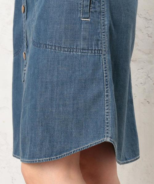 Lee（リー）の「[別注]CB LEE（リー）×GLR WORK ワンピース◆（シャツワンピース・レディース・オリーブ/ネイビー・MEDIUM/SMALL）」の11枚目の写真