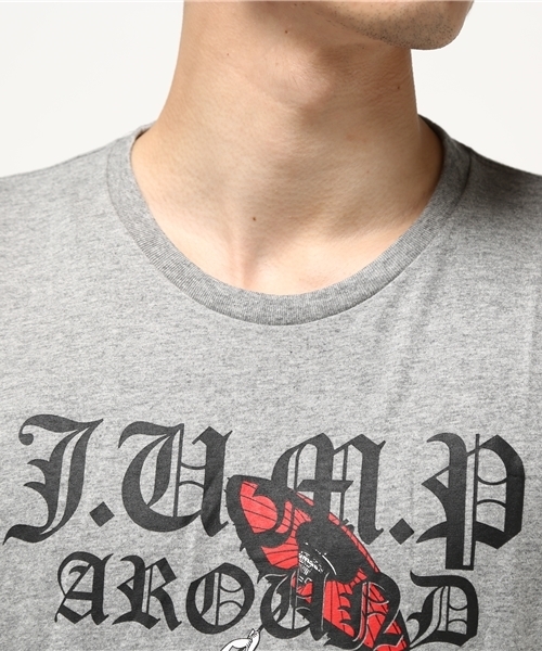 WEGO(ウィゴー)の「WEGO/番傘Tシャツ(Tシャツ/カットソー・メンズ・ブラック/杢グレー・LARGE/MEDIUM)」の5枚目の写真