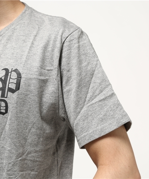 WEGO(ウィゴー)の「WEGO/番傘Tシャツ(Tシャツ/カットソー・メンズ・ブラック/杢グレー・LARGE/MEDIUM)」の6枚目の写真