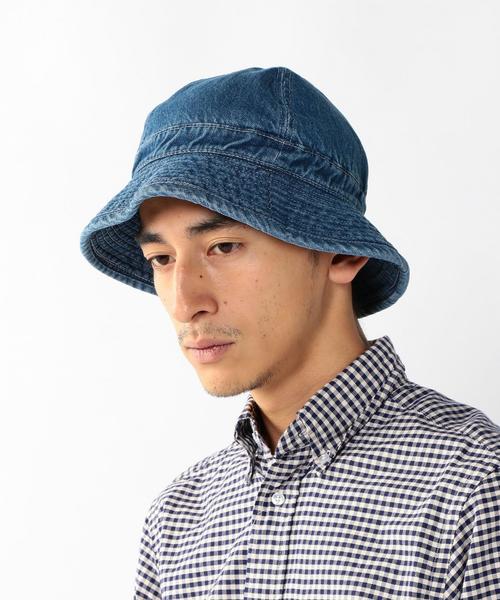 coen（コーエン）の「コーンデニムハット（ハット・メンズ・オフホワイト/コバルトブルー・FREE）」の7枚目の写真
