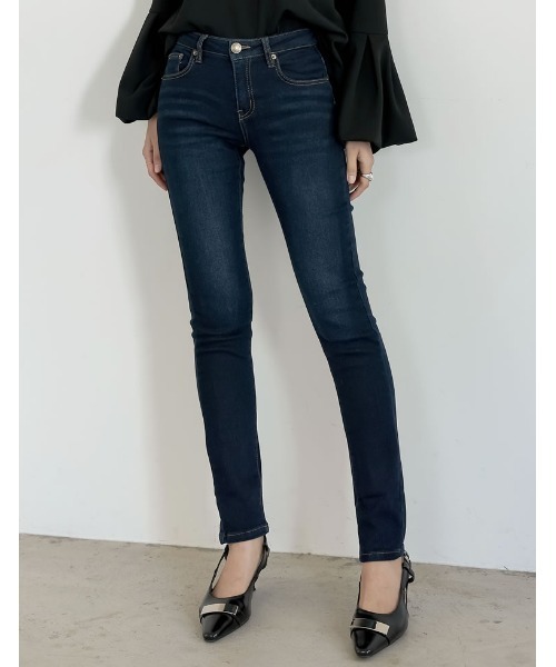 Re:EDIT（リエディ）の「[累計販売枚数12万枚突破！][大きい/小さいサイズ有]裏起毛ストレッチスキニーデニムパンツ（デニムパンツ・レディース・グレー/ブルー/ダークネイビー/ダークブルー/ネイビー/ブラック・XX-LARGE/MEDIUM/LARGE/X-LARGE/SMALL/XXX-LARGE/X-SMALL）」の22枚目の写真